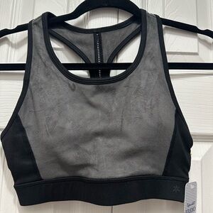 Splendid Charcoal and‎ Black Sports Bra
